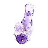 【Gran regalo】: Las pantuflas transparentes para niños son un gran regalo para cumpleaños, celebraciones del Día del Niño o fiestas. Ya sea como regalo de Navidad, Halloween, cosplay, cumpleaños o cualquier otra ocasión, son una opción perfecta. Toda niña sueña con usar tacones altos como una princesa cuando es pequeña.