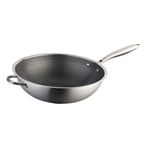 Wok de Acero Inoxidable Antiadherente 12" miniatura 1