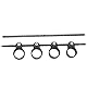 Finger Expander für Gitarre, Musikinstrument, Finger Expansionstraining, Fingerspitzen Stretch Trenner, Hilfswerkzeug (Schwarze große Größe (einstellbare Spanne))