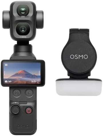 DJI Osmo Pocket 4P Standard Combo, Dual-Lens 4K Vlog Camera, 1-In...