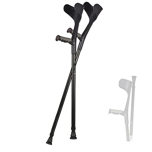Muletas Plegables del antebrazo (1 par 2 Unidades), muletas para Caminar de Aluminio, para Adultos y niños con Alturas de 4'7" - 6'1 próspero Learned extensively