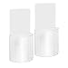 Woohot 2 Pack Set Damage-Free Acrylic Wall Mount Organizer Storage Box for Phone Remote Control Holder