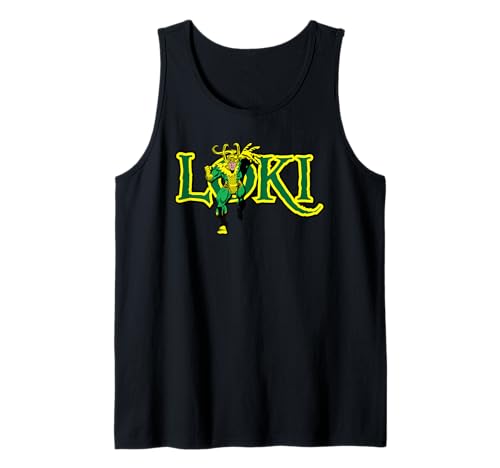 Débardeur Marvel Loki Retro Comic imprimé vintage graphique coloré