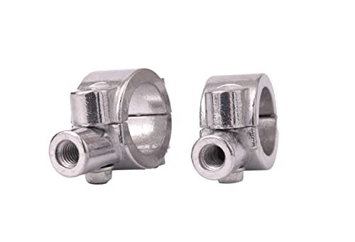 ICTRONIX 2X Universal 25mm Motorrad Lenkerhalterung Lenkerhalter Befestigungs Klemmen 8mm Spiegel Halter
