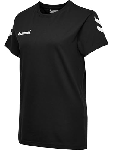 hummel, Damen Hmlgo, Baumwolle T-Shirts, Schwarz, S EU
