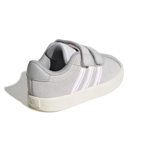 Image of adidas Boys Vl Court 3.0 Slip On Sneakers Shoes Casual - Pink, White