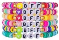 Friendship Bracelets for Women - Heishi Surfer Colorful Smile Party Favors Clay 