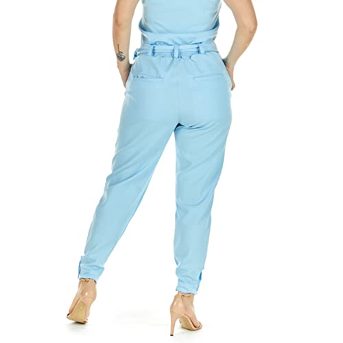 Conjunto Scrub Transpassado Azul Bebê Cor:Azul Claro;Tamanho:M