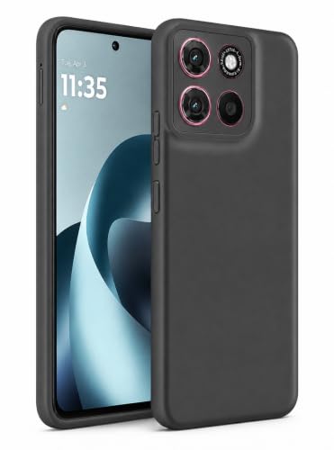 Image of FIRST MART Matte Silicone Back Cover for Motorola G Max - Black