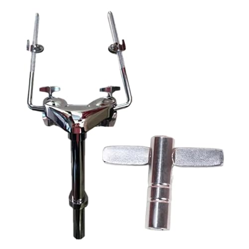 Soporte para doble tom, aluminio liviano resistente miniatura 2