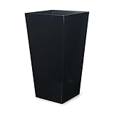 TATSU-CRAFT（タツクラフト） ダストボックス ソリッドカラー L ブラック BK 9.5L ごみ箱 おしゃれ キッチン ゴミ箱 ペール 大 フタなしゴミ箱 くず入れ スリム フタなし ダストBOX くずいれ インテリア 雑貨 日本製