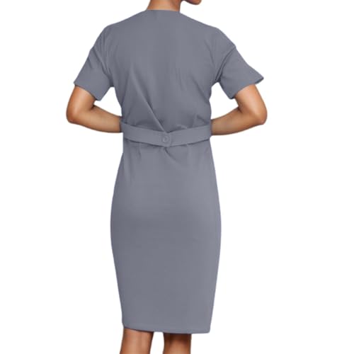 Robe longue d'été fluide à col en V offrant un confort thermique optimal - 2