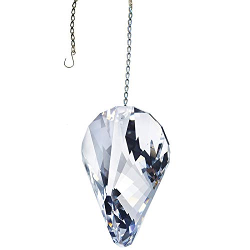 CrystalPlace Gorgeous 1.5" Swarovski Crystal Clear Crystal Prism SunCatcher Hanging Ornament