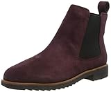 Leder Clarks Damen Griffin Plaza Chelsea Boots, Braun (Burgundy Suede), 37 EU