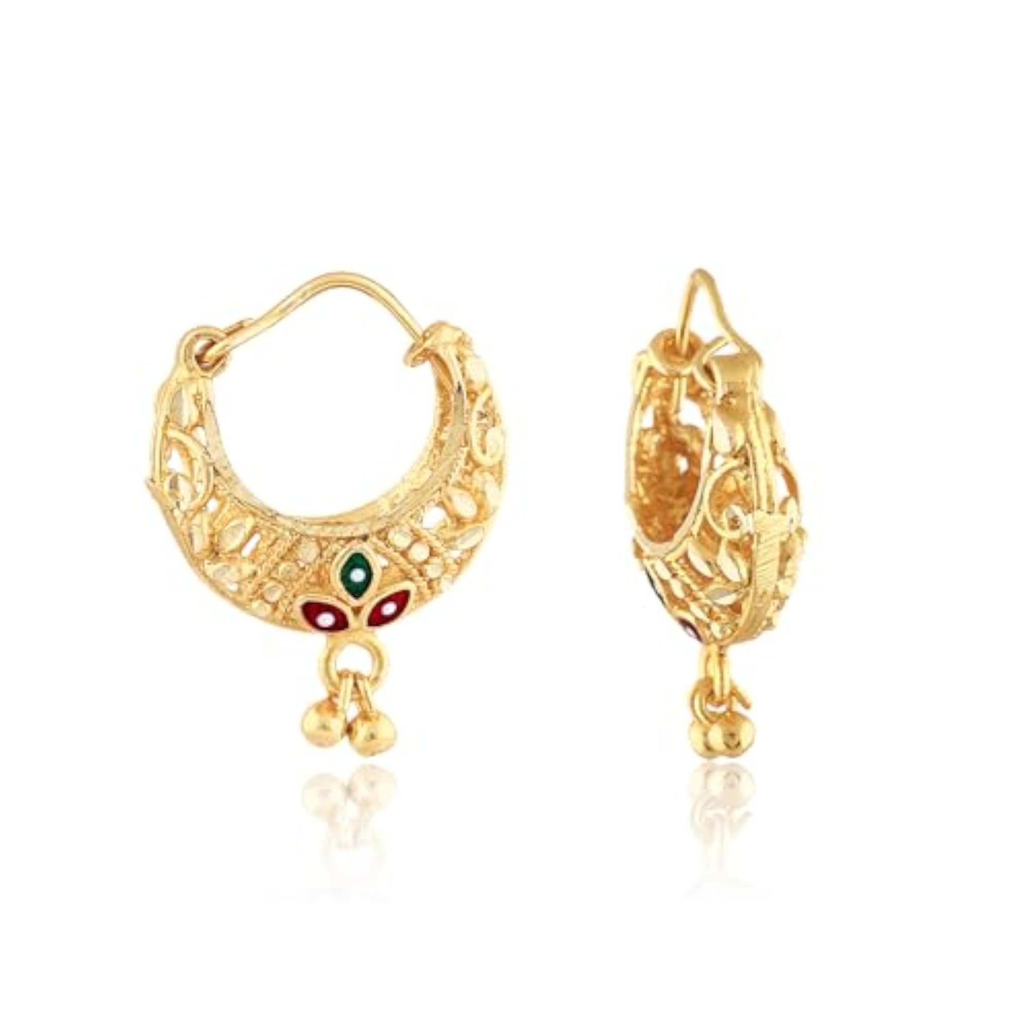 Traditional 1gm Plated Alloy Earring Combo Set, 4 Pairs