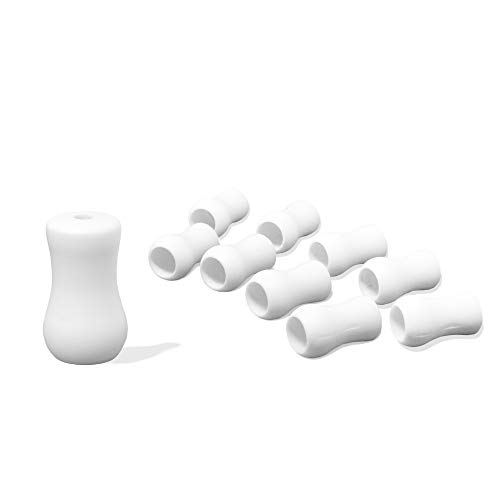 Dalix Windows Blind Tassels Cord Knobs Vertical Horizontal Parts White 10 Pack #TOP18