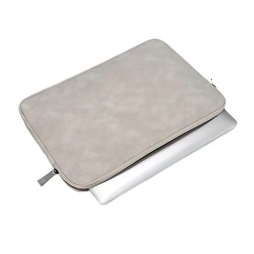 Sac de protection en cuir PU gris pour ordinateur et tablette