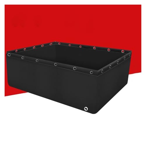 Réservoir d'eau d'aquaculture pliable en toile avec vanne de vidange