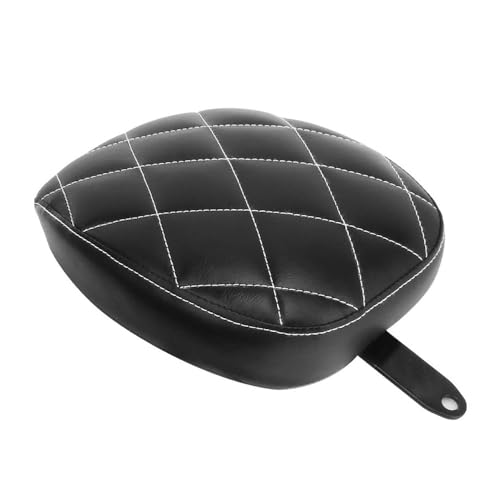 Coussin de siège passager arrière noir en cuir pour moto Sportster XL 48 72