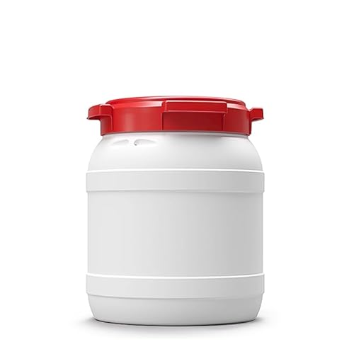 15 Litre 7015 Plastic Waterproof Airtight Watertight Storage Keg Drum Barrel - UN Approved Open Top Wide Mouth Jar - Food Liquid Oil Storage - Kayak Caving Canoeing Watersports Time Capsule