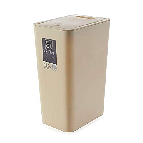 Poubelle avec couvercle anti-odeur 12L pour éliminer les déchets de cuisine encombrants