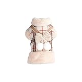 Chaude et douce, fabriquée à partir de tissus et de doublure en polaire, cette veste chaude garde votre chien au sec et au chaud pendant les froides journées d'hiver