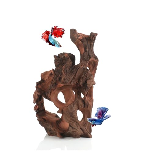 Natural Wood Aquarium Cave Betta Fish Hideout for Aquarium Fish Tank Decorations-Reptile Hide-Snake...