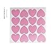 FAZHBARY Pink Heart Stickers Heart Shaped Stickers Envelope Seal for Scrapbook DIY 20 Sheets