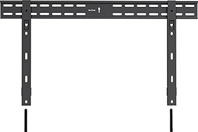 QualGear QG-TM-002-BLK 37-Inch to 70-Inch Universal Ultra Slim Low Profile Fixed Wall Mount LED TVs, Black