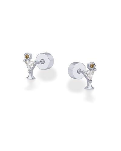 Image of PAVOI 14K Gold Plated Dainty Flat Back Earrings for Women, Piercing Studs