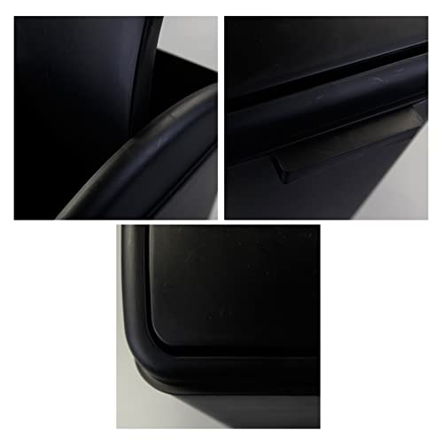 Caneca de basura plástica negra 16 L con tapa basculante miniatura 4