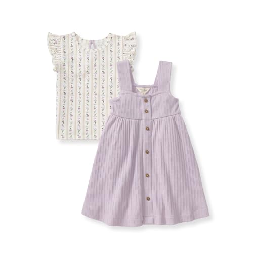 Burt's Bees Baby baby-girls Dress Set, Infant & Toddler, Short & Long-sleeve, 100% Organic Cotton