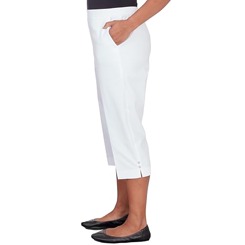 Denim Twill Denim Split Hem Capri Pant4