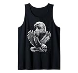 Cool Eagle in Flight and Proud Pose Portrait Tank Top