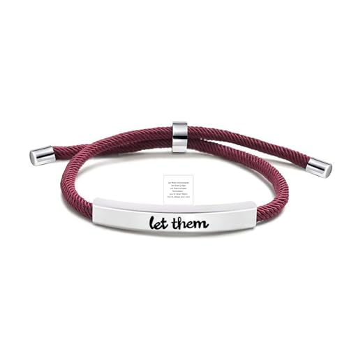 Image of Let Them Bracelets Self Worth Motivational Engraving Bracelets To Sorority Sisters Best Friends Inspirational Friendship Bracelets