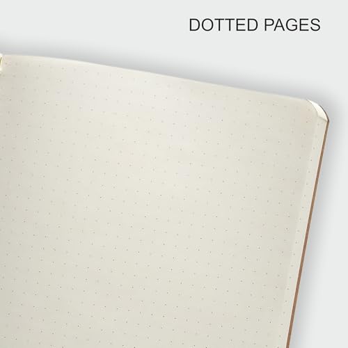 Image of Anupam Eko A5 Plain Journal, 80GSM, 120 Pages, Eco-Friendly Kraft Cover, Elastic Closure, pH Neutral Acid-Free Paper, Sketchbook Diary for Art & Journaling
