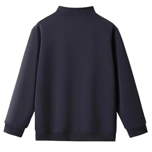 Pull basique homme zippé en cachemire et polyester noir taille XXL - 7