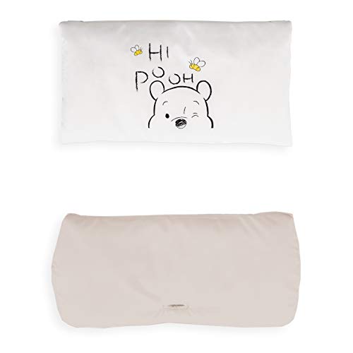 hauck Disney Sitzkissen Kompatibel mit Alpha+, Beta+ und Arketa Holzhochstuhl Highchair Pad Deluxe, Einfache Befestigung mit Klettverschluss, Maschinenwaschbar (Pooh Cuddles)