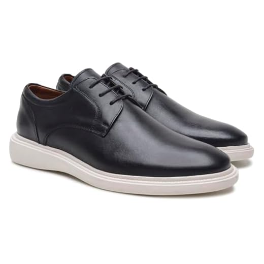 Turunelli Calçados Sapato Masculino Oxford Classic MORELLO | Couro Legítimo | Forro Couro | Casual | Palmilha em Gel | Cadarço Encerado | Costuras Artesanais | 37 ao 44 (Preto, BR, Adulto, Numérico, 43)
