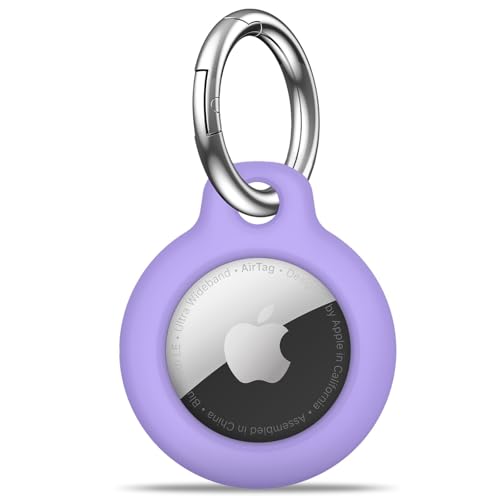 MOLOSLEEVE Capa com suporte de airtag com chaveiro, chaveiro anti-arranhões para Apple Air Tags, ace