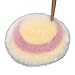 Produktbild R-WEICHONG Wohnzimmer Fußmatten, Plüschtür Matten, Sofa Pads, Spielzeug Pads, Runde Punkte, Flauschige Faux Wolle Farbblöcke, Runde Bodenteppiche, Flauschige, Glatte Waschbar rutschfeste Matten