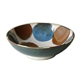 アワサカ(Awasaka) 「 Brush Blue 」 点打 ボウルS 小鉢 皿 直径約14.5×高さ4.5cm 電子レンジ 食洗機対応 日本製 MN-837