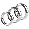 Générique 5 Tailles d'anneaux de Poids Exquis en Acier Inoxydable 304 pour Hommes, Anneaux d'exercice retardé en méta-FRRF04 (45mm) #4