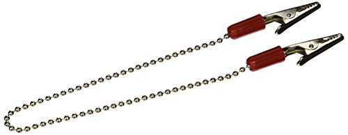 3D Dental BCRE Bib and Napkin Clip with Chain, Red (Pack of 3)