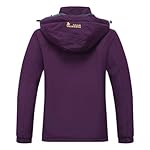 MOERDENG Women's Waterproof Ski Jacket Warm Winter Snow Coat Mountain Windbreaker Hooded Raincoat Jacket - Image 2
