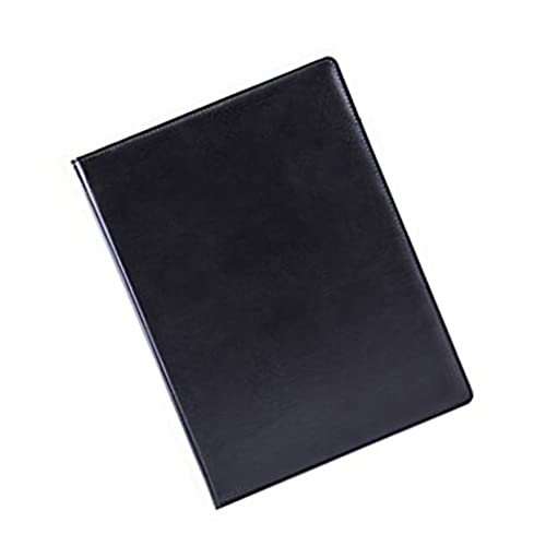 Porte-documents cuir PU noir conférencier TEHAUX calculatrice classeur de bureau