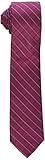 Calvin Klein Men's Etched Windowpane B Tie , Burgundy, One Size