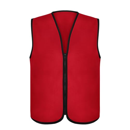 TopTie Child Advertising Vests with Zipper Volunteer Vests No Pockets for Kids3