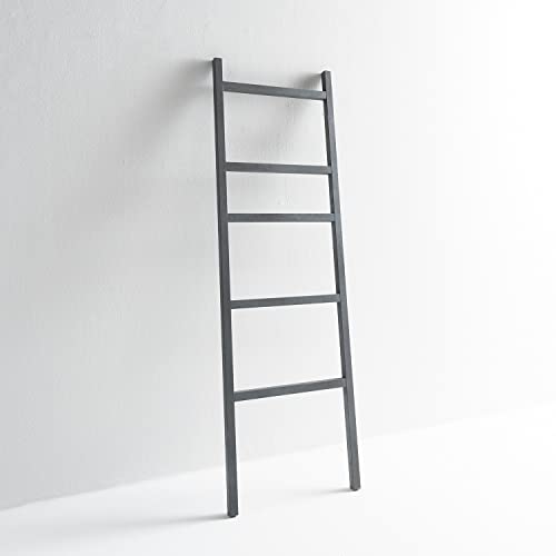 ARHome Escalera Decorativa Urban, 160 x 50 cm, Cemento Oscuro, Escalera para Ropa, Toallero, Made in Italy Cover