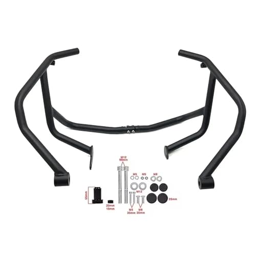 �G���W���K�[�h �G���W�� �ɓK������ F900XR F900R 2020-2023 �I�[�g�o�C�������H�o���p�[�G���W���K�[�h�N���b�V���o�[�o���p�[�v���e�N�^�[�C�����ꂽ(Upper Black)